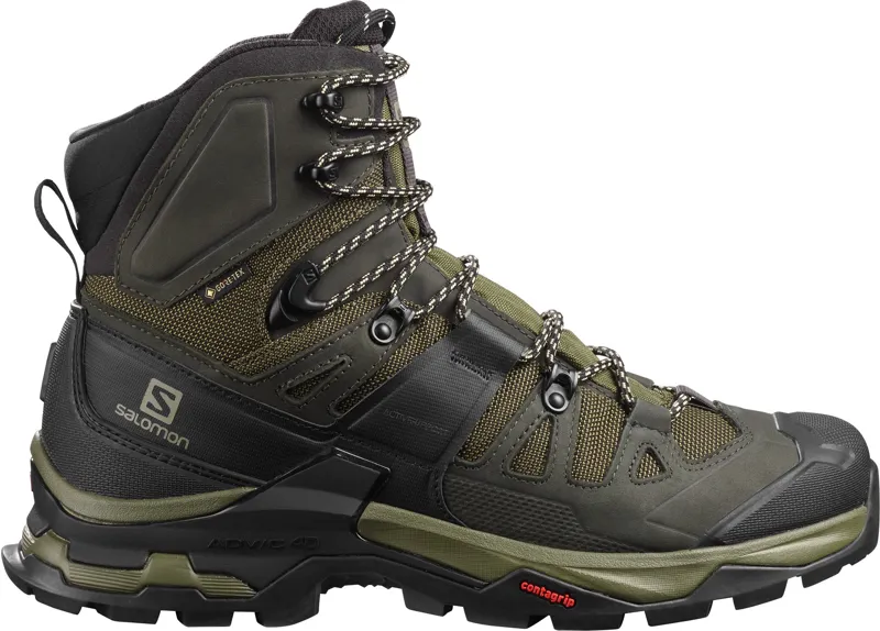 Salomon Mens Quest 4 GTX Boots - Olive Night-Peat-Safari-1